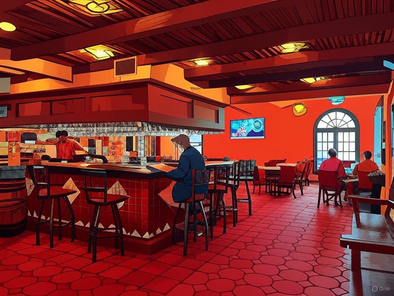 Collection of Texas Tex-Mex restaurants showing similar interior designs